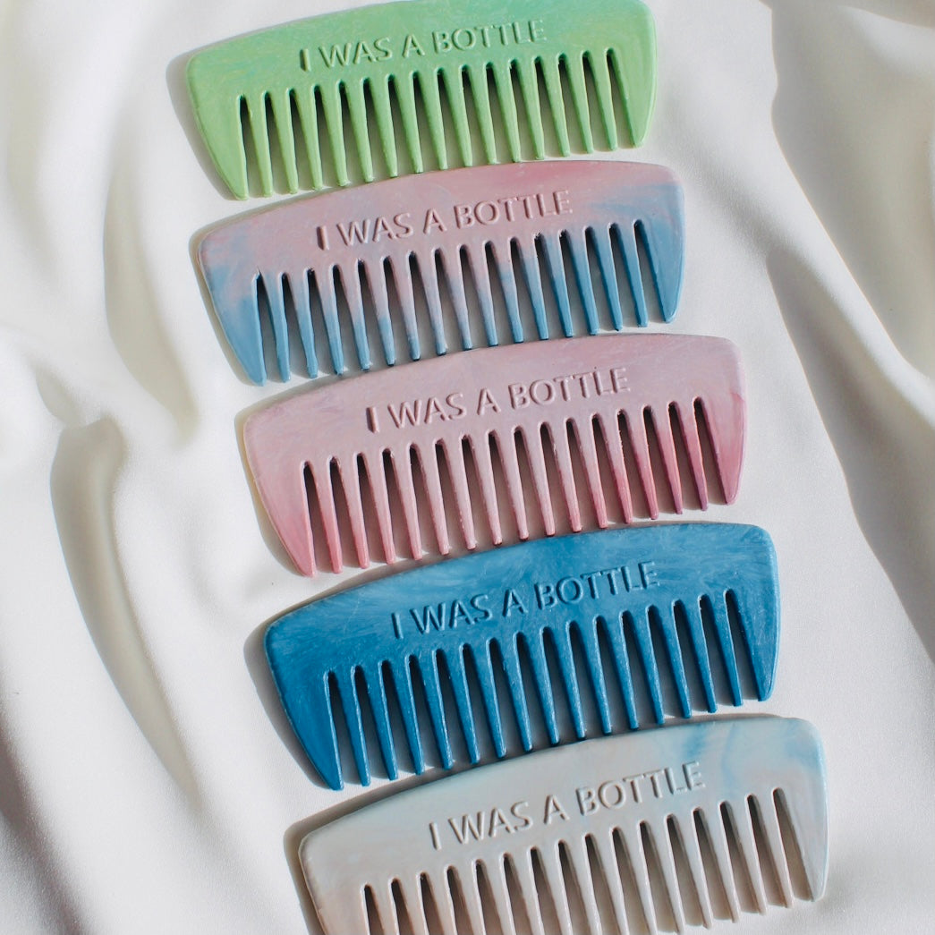 Handmade 100% recycled plastic combs