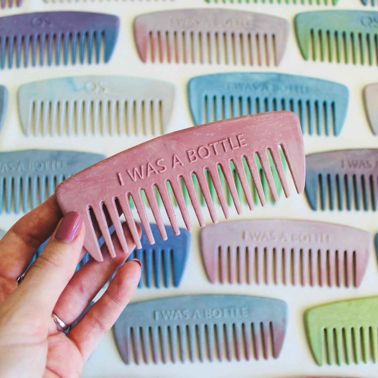 Blue Recycled Hair Comb