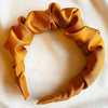 Golden yellow headband hair accessory